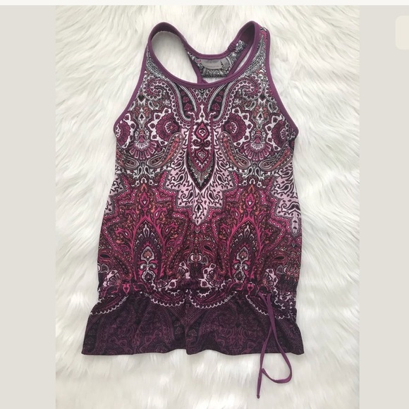 Athleta Tops - Athleta tic tac toe paisley print tank small
